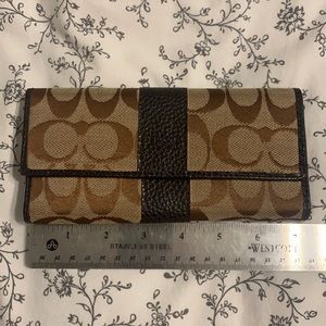 Coach Signature Stripe Wallet